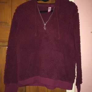 A sherpa hoodie from Walmart